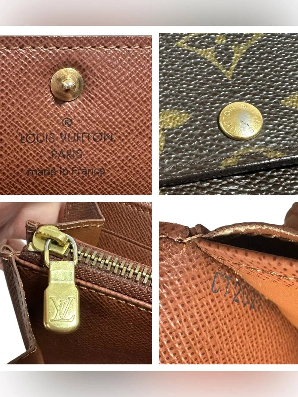 Louis Vuitton Sarah Monogram Leather Long 2007 Wallet on Chain